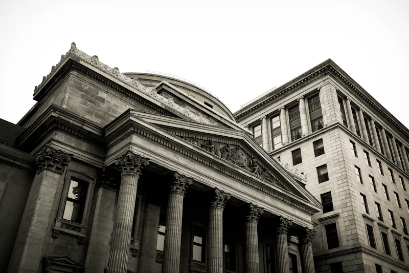 Façade d'une banque